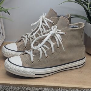 Converse CTAS High Top Women's Size 7  Brown Suede Shoes Casual Comfort